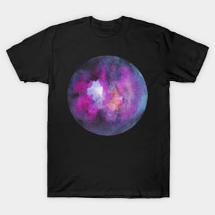 Galaxy Purple Moon T-Shirt